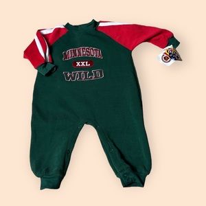 NWT Baby NHL Winning Goal Coolest Kids Minnesota Wild Hockey Sweatshirt Onsie